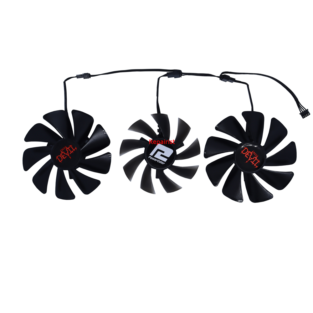 Rx 6800 Xt 16Gb Video Card - 3Pcs/Set DIY GA91S2H GAA8S2U,GPU冷却器,ビデオカードファン,PowerColor Red Devil